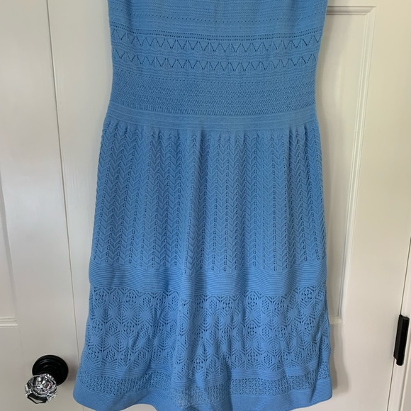 NWT Ralph Lauren lt blue lined knit dress size M - Picture 6 of 7